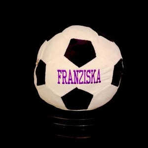 Personalized soccer pillow