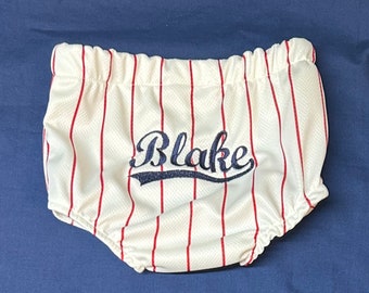 Custom baseball diaper cover