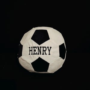 Personalized soccer pillow