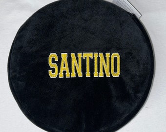 Personalized stuffed hockey puck