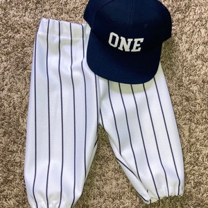 Infant/toddler baseball pants and baseball cap