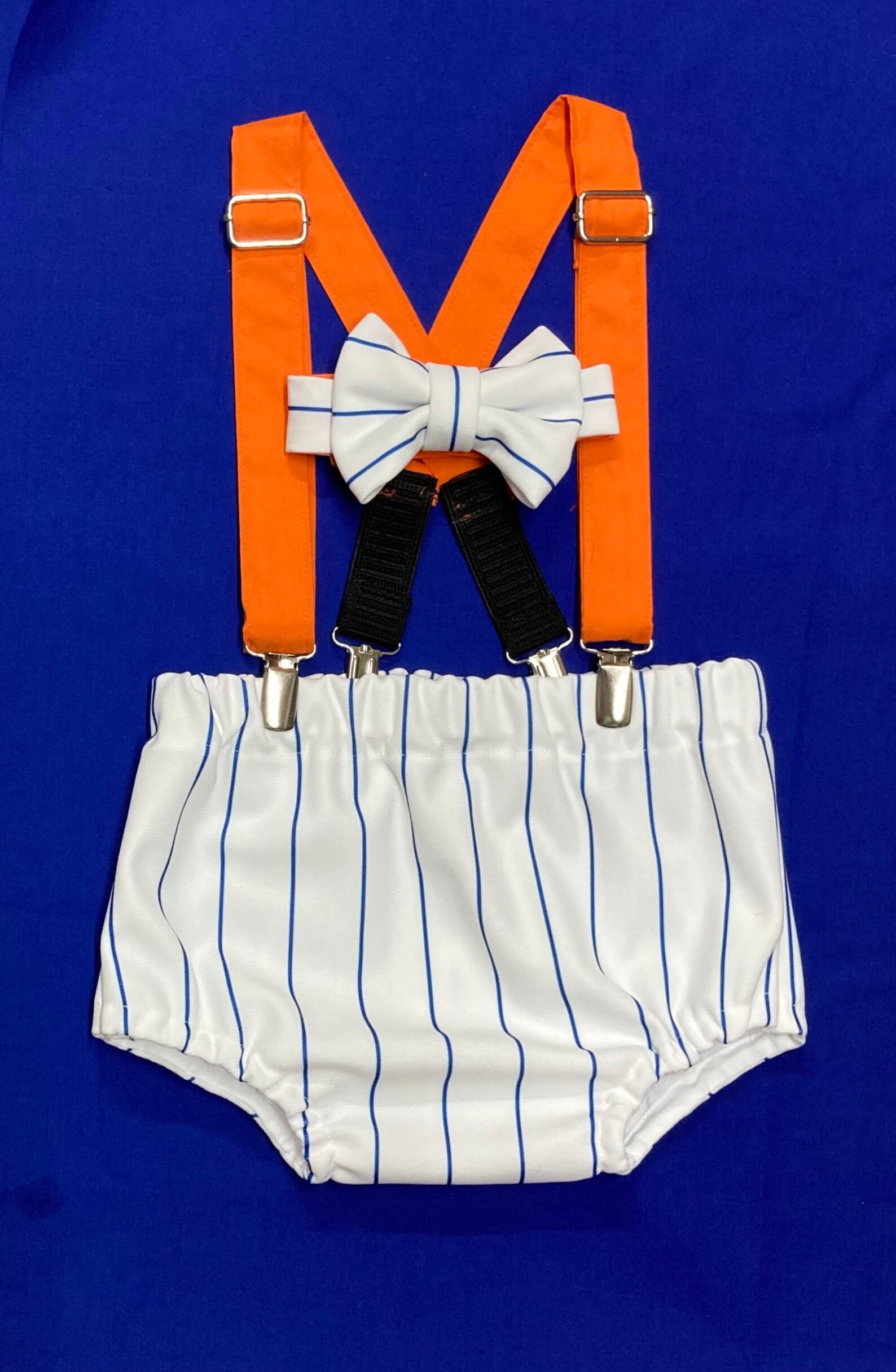 Baseball Diaper Cover With Tie and Suspenders Etsy