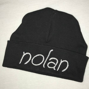 Custom monogrammed infant beanie