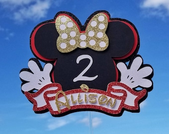 Minnie Mouse tårtdekoration, Minnies födelsedag, Disney, Minnie Mouse, Minnie tårtdekoration, Disney tårtdekoration