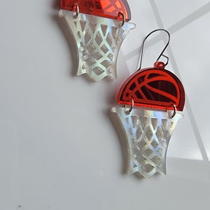 Basketball earrings