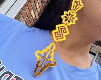 Long lightweight statement earrings choose your color