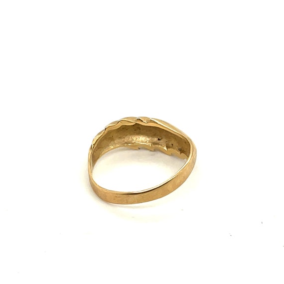 14K Yellow Gold Stackable Dome Ring - image 3