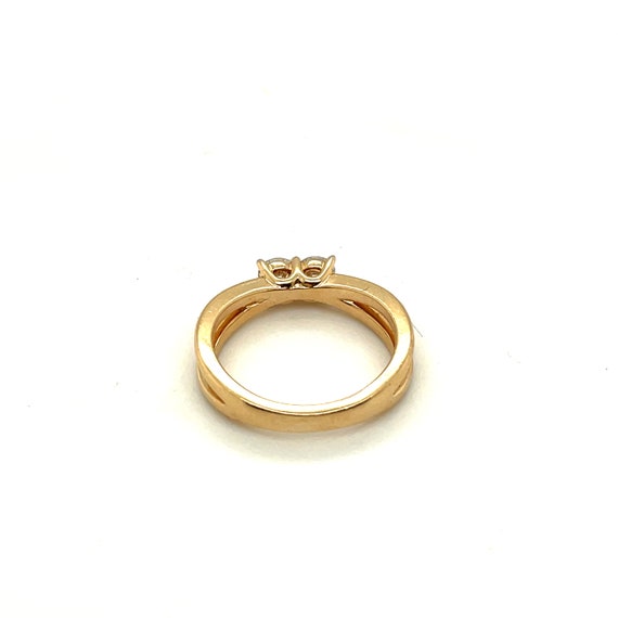 14K Yellow Gold Two Stone Diamond Ring Apex13399 - image 3