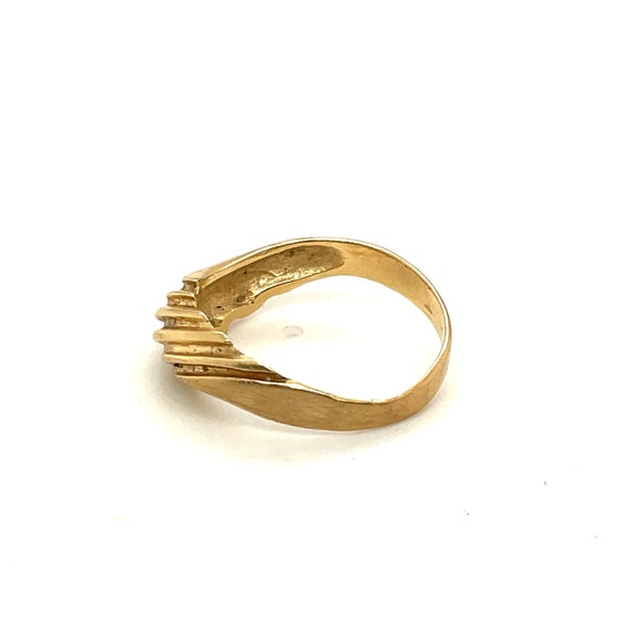14K Yellow Gold Stackable Dome Ring - image 2