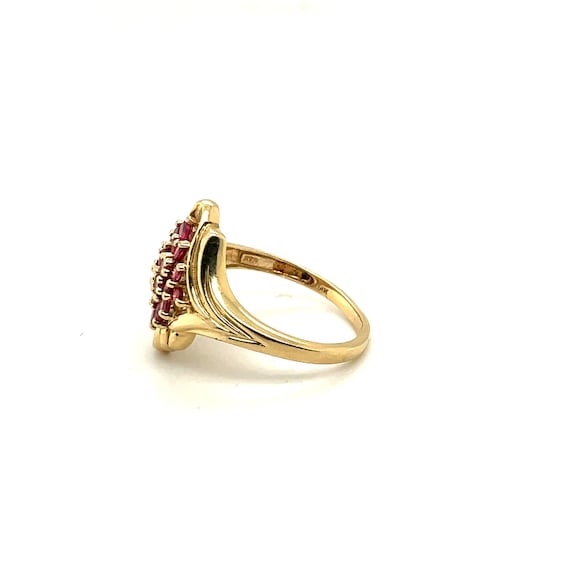 14K Yellow Gold Ruby Statement Ring APEX13406 - image 4