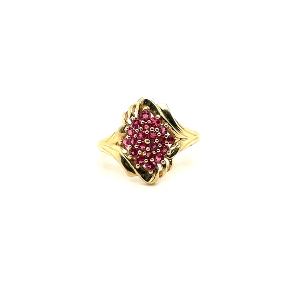 14K Yellow Gold Ruby Statement Ring APEX13406 - image 1