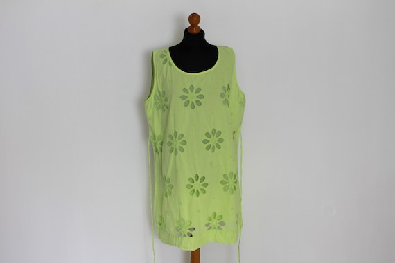 lime green jumper dress