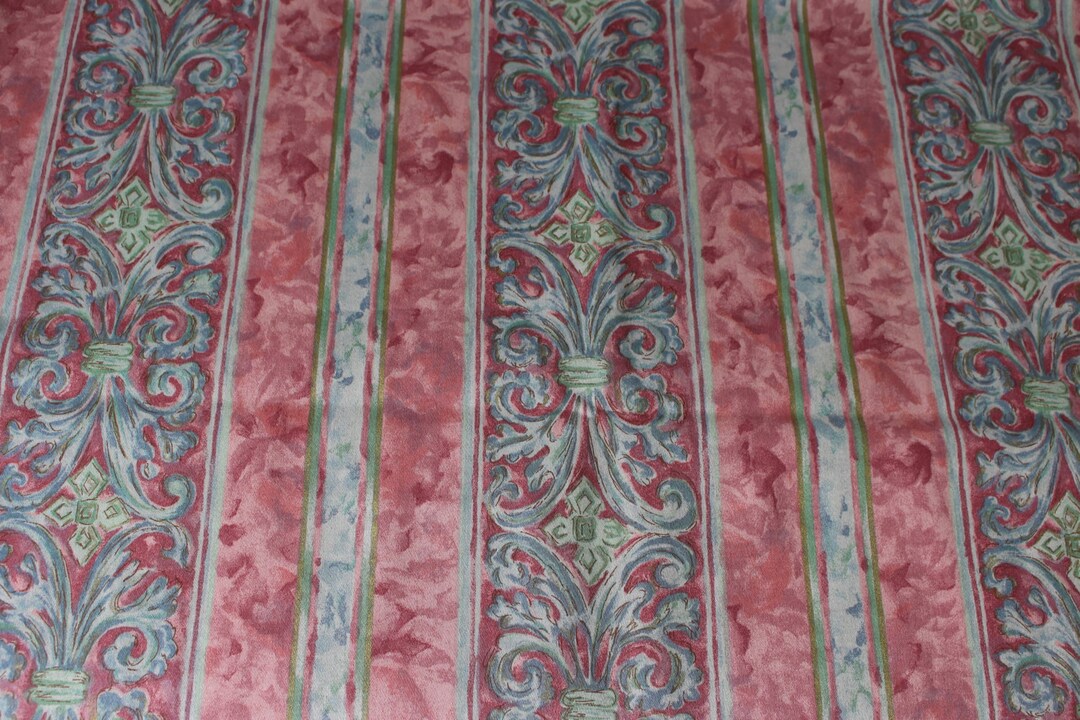 Vintage Cotton Fabric CROWSON Cotton Curtain Fabric NEPHELE Etsy 日本