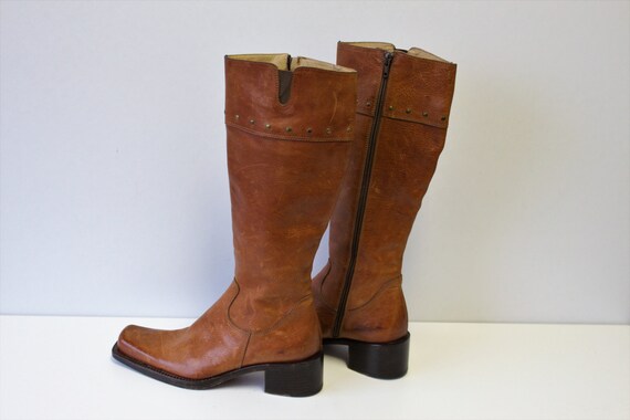 tan leather riding boots