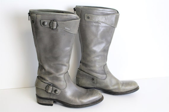 gray riding boots womens