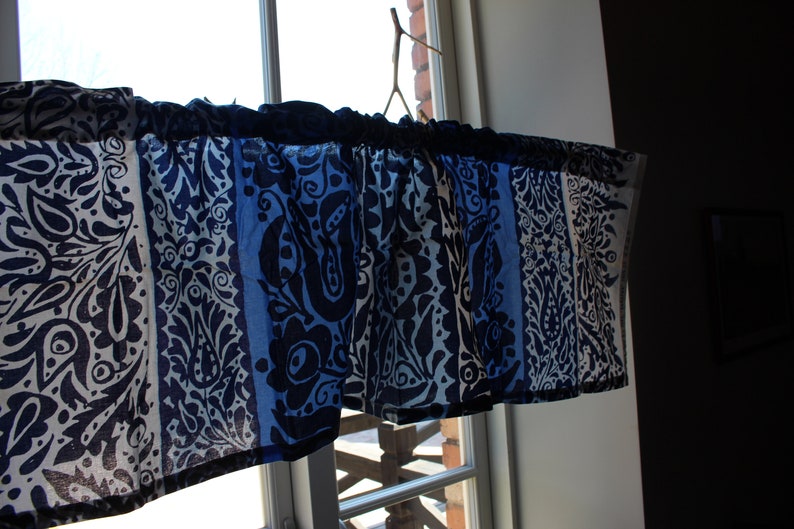 Vintage Marimekko Fabric White Blue Maija Isola Sarafan Cotton Etsy