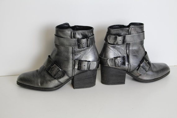 silver ankle boots uk
