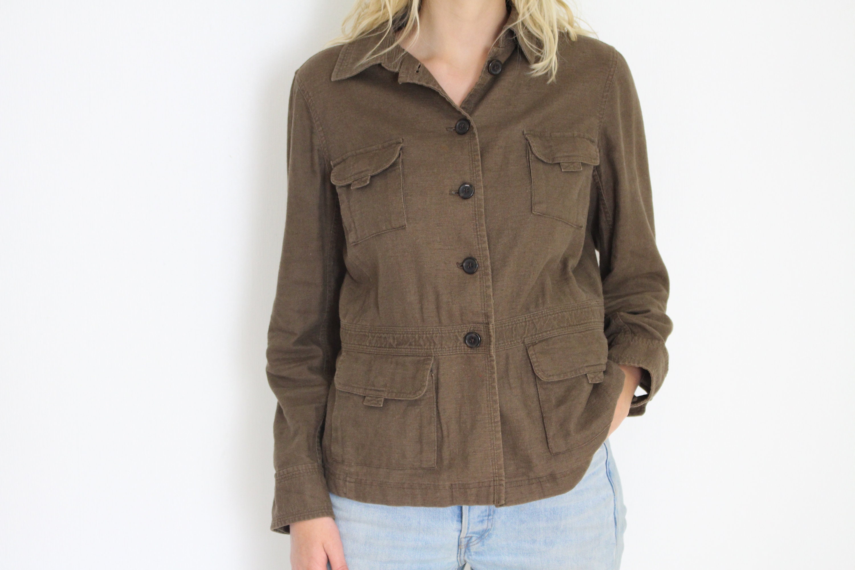 Linen Jacket Large - Etsy