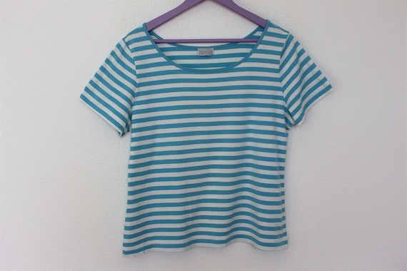blue and white striped jersey