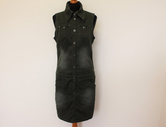 black jean dress overalls