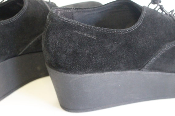 progressiv smykker Få Black Suede Platform Boots VAGABOND GAGA Lace up Shoes Black | Etsy