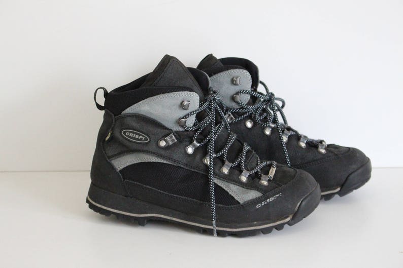 Vintage CRISPI Hiking Boots Suede Walking Hunting Boots Lace Etsy