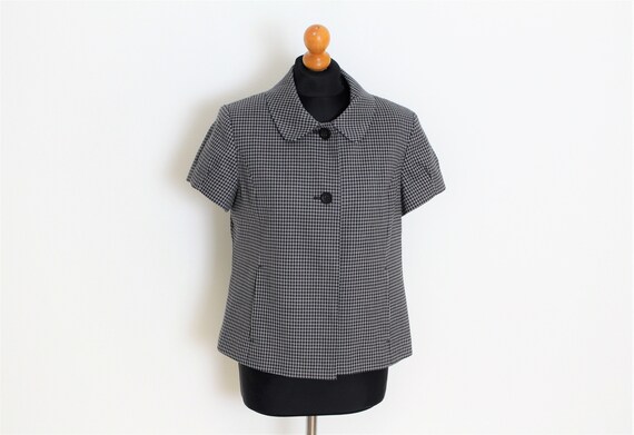 short sleeve tweed jacket