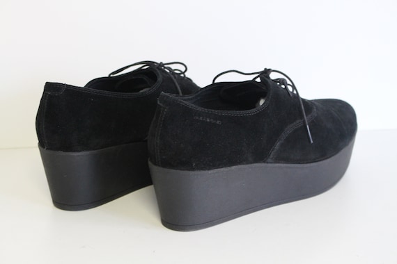 væv Tvunget Fæstning Black Suede Platform Boots VAGABOND GAGA Lace up Shoes Black | Etsy Canada