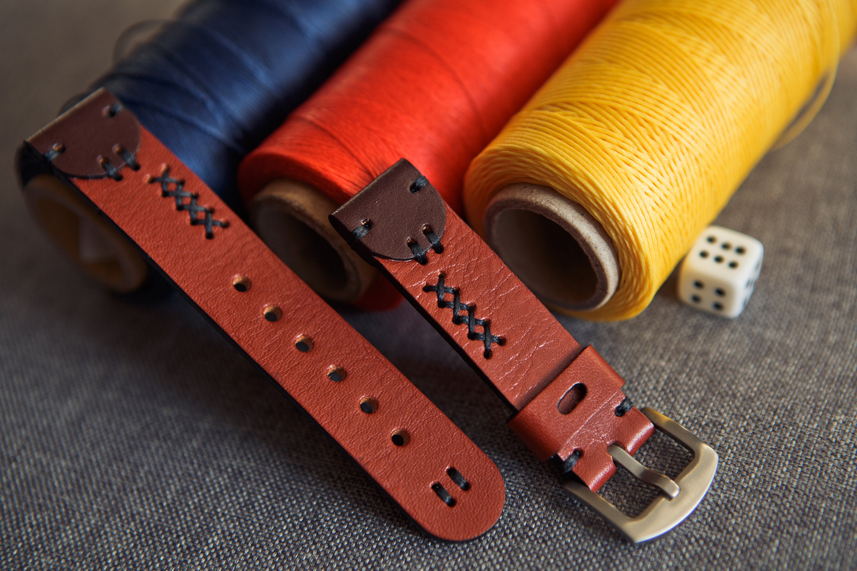 Leather Watch Strap Watch Strap Brown Wrist Watch Band Watch Etsy