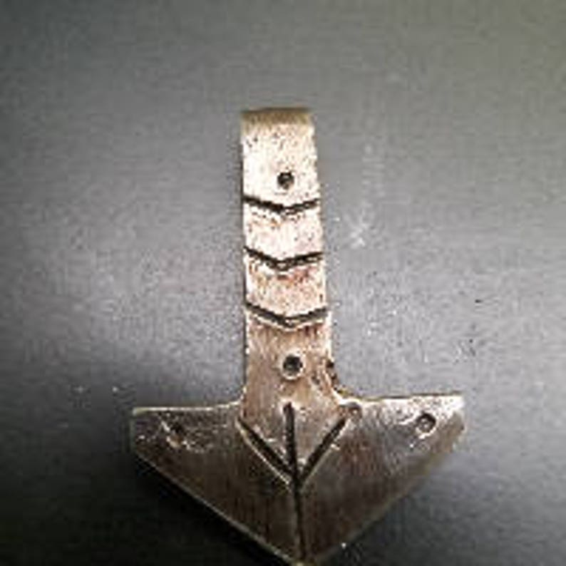 100/% reclaimed ironsteel Pendent Keychain Hand Forged Thor/'s Hammer with Custom Rune or 2 initals Necklace Amulet