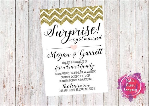 Surprise Wedding Invitations 3