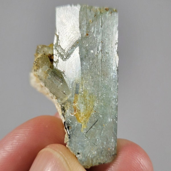 1.35" Twin Aquamarine with Black Tourmaline from the Erongo Mountains of Namibia 15.53g