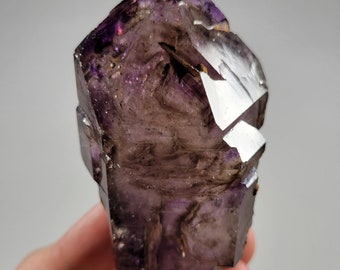 3.4&quot; DT Elestial Smokey Amethyst from the Chibuku Mine in Zimbabwe 133g