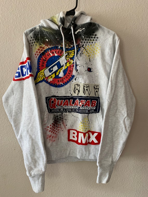 Men's Small Gray Champion Reverse Weave Hoodie