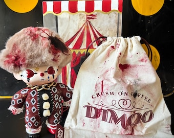 Dimoo Pop Mart custom grunge clown blind box