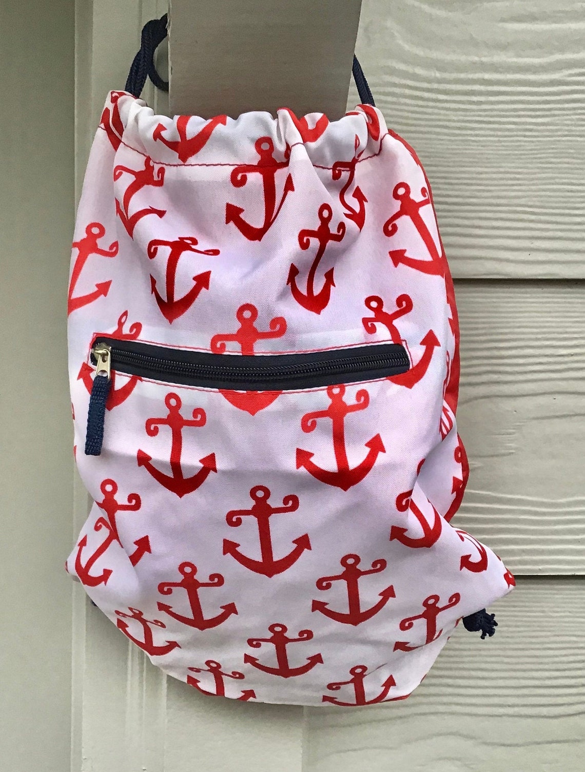 Nautical Drawstring Backpack Sport Event Backpack Drawstring Etsy