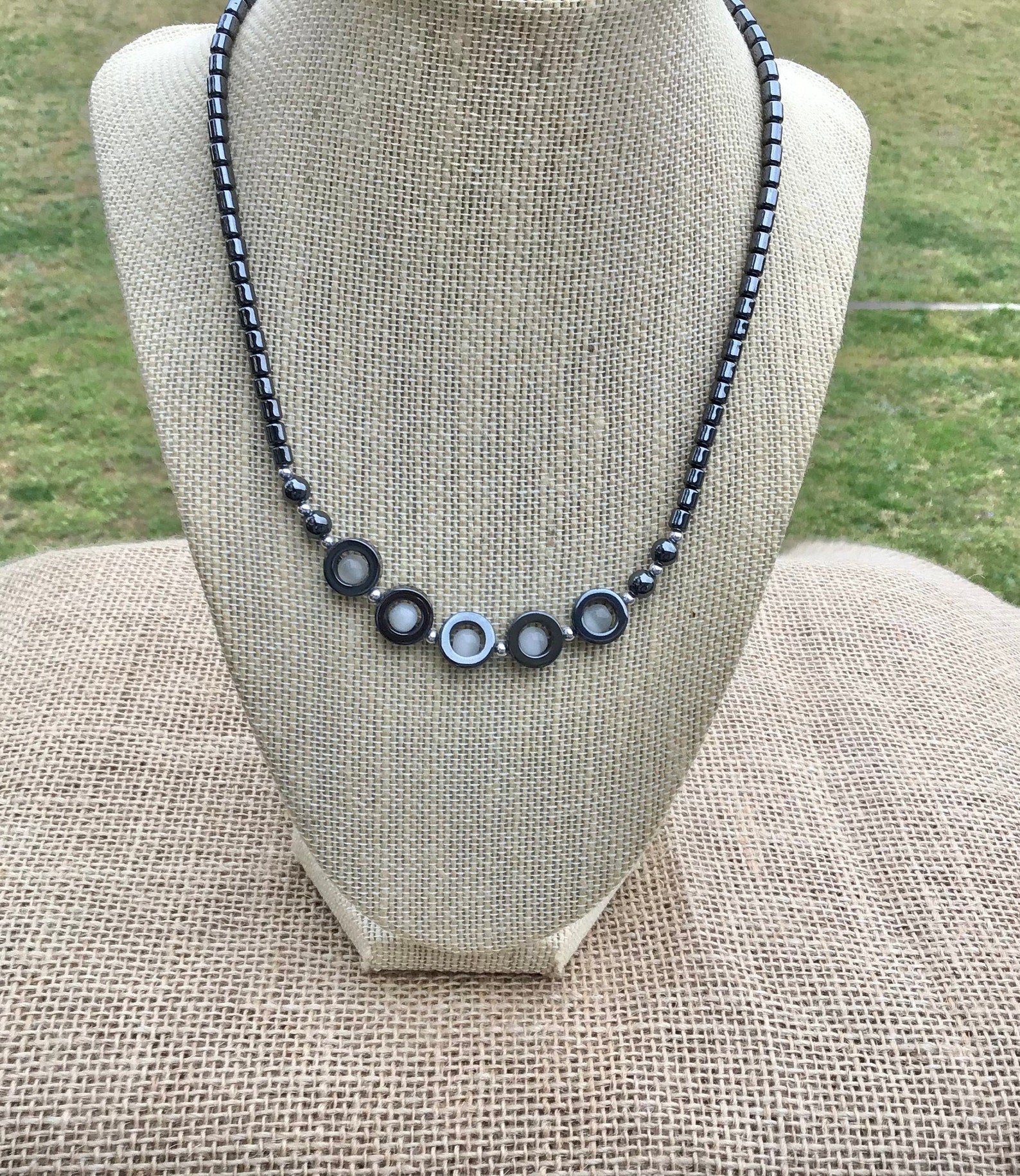 Genuine hematite necklace Clearance