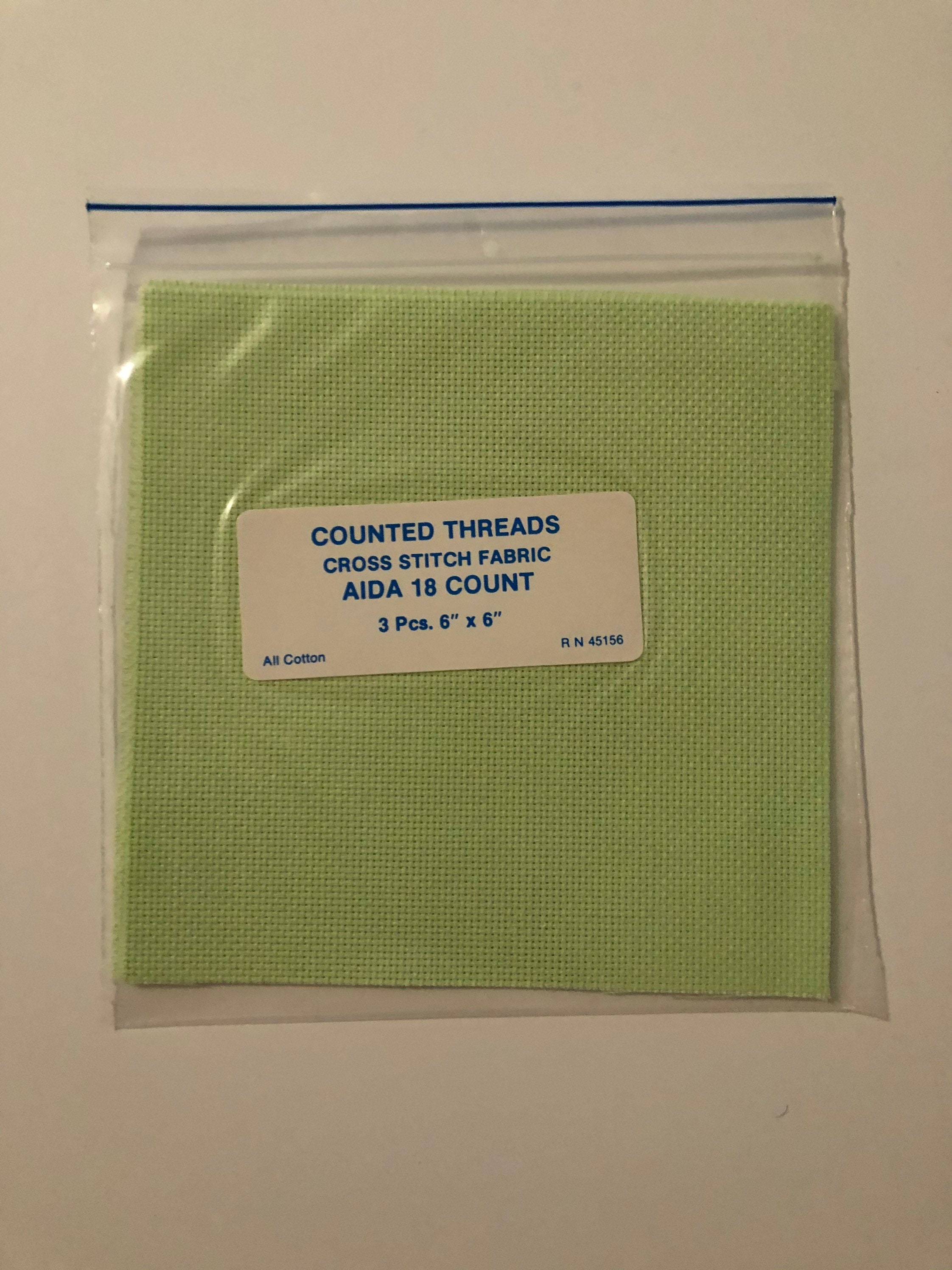 Counted Cross stitch Aida 18 Count Fabric 3 pieces 6 x | Etsy