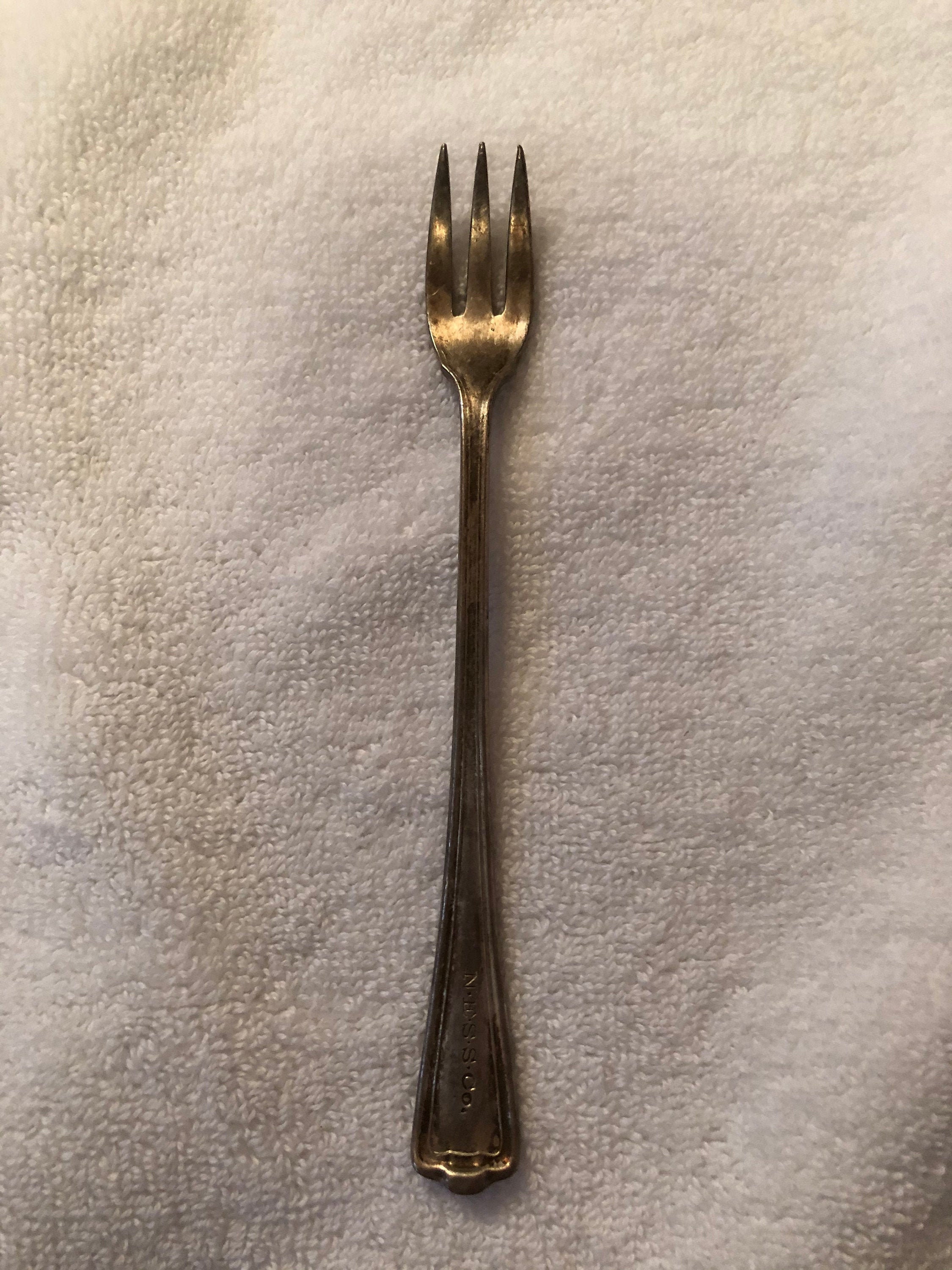 Vintage International Silver Co Cocktail Fork Silver plate Etsy