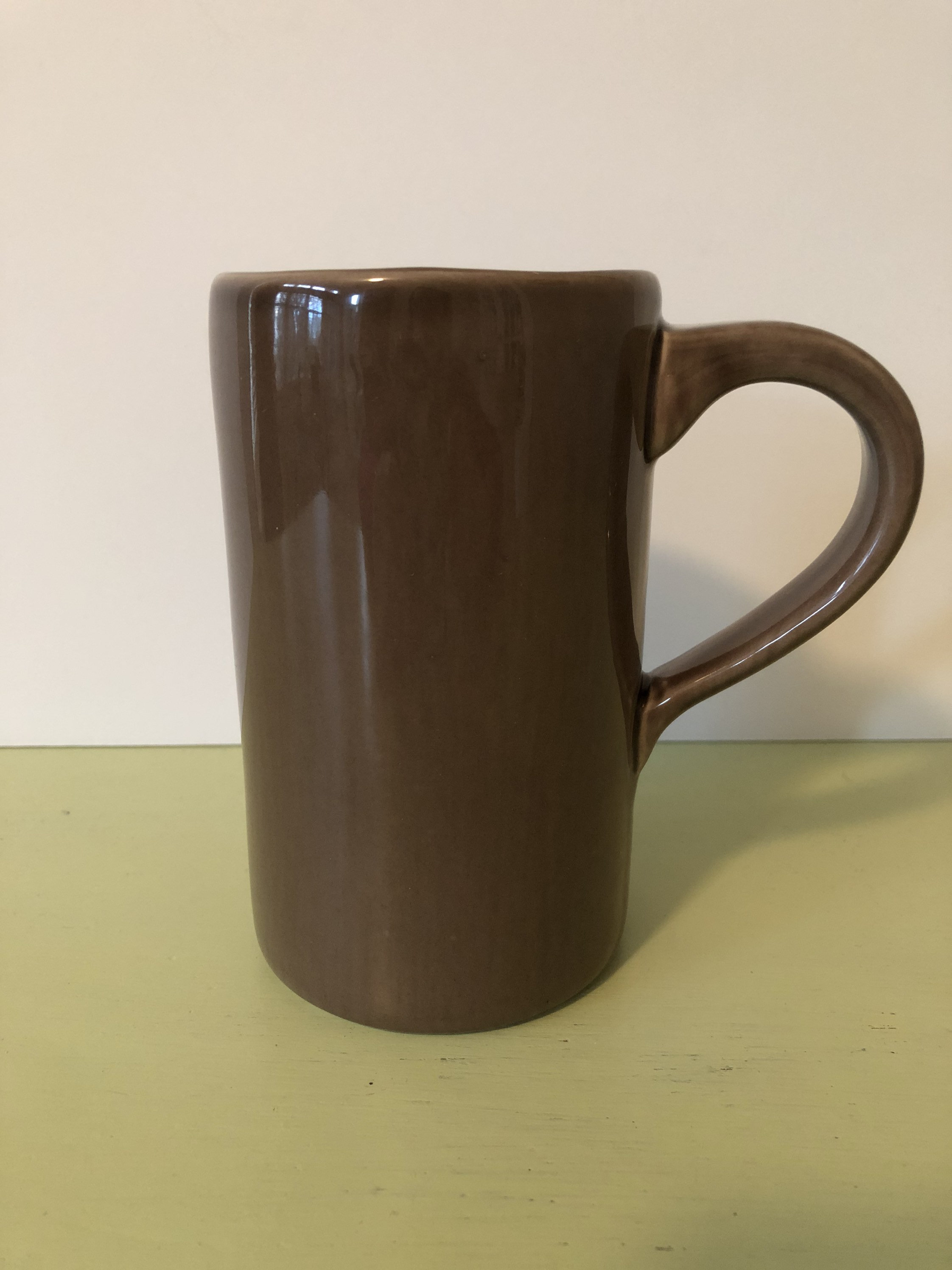 Vintage Pottery Barn Studio Mug by Barbara Eiger Cocoa Brown Etsy