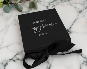 My Groom Gift Box - Personalised - Small - Real Foil