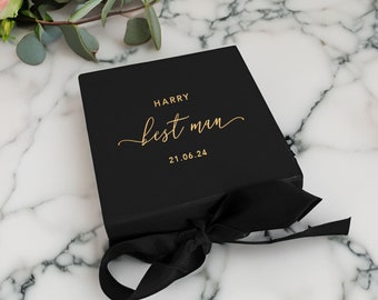 Personalised Groomsman Gift Box: Real Foil Wedding Favour
