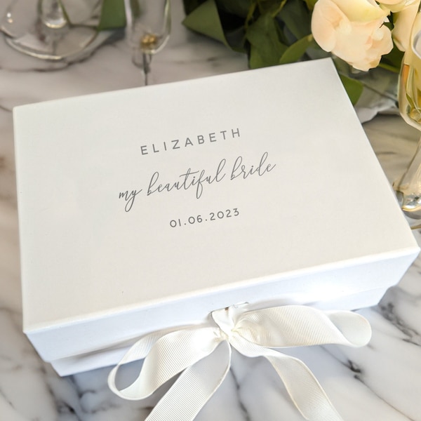 My Beautiful Bride Gift Box - A5 - Wedding Hamper - Personalised - Real Foil