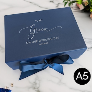 To My Groom Geschenkbox - A5 - Echte Folie - Personalisiert