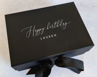 Personalised Birthday Gift Box - A5 Deep - Real Foil