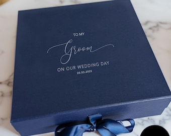 To My Groom Gift Box - Large - Personalised - Real Foil