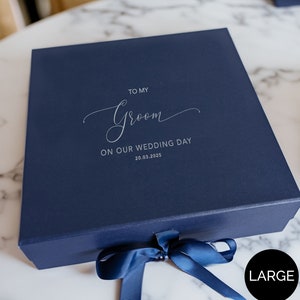 To My Groom Gift Box - Large - Personalised - Real Foil