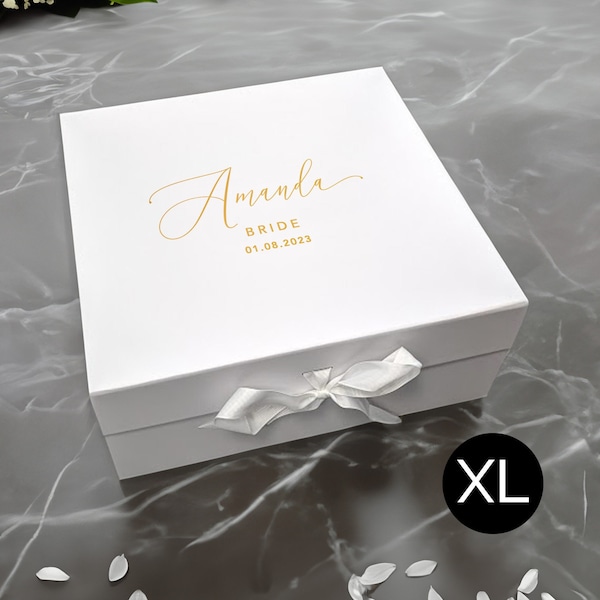 Personalised Gift Box for Bride or Groom | Wedding Day | Luxurious | Extra Large | XL