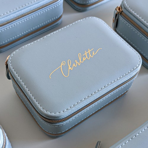 Personalised Travel Jewellery Box Etsy UK