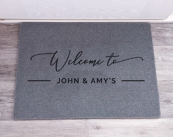 Personalised Welcome Doormat | Home Gift | Indoor and Outdoor Use | Weatherproof